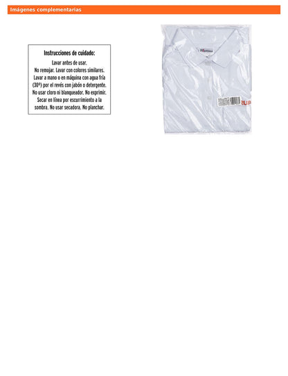 Playera polo para mujer color blanco en talla CH con tejido piqué