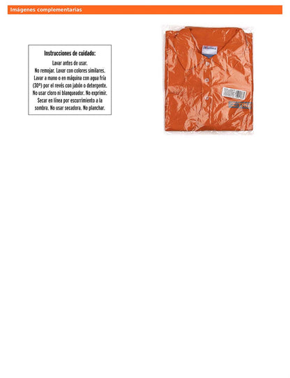 Playera polo para mujer color naranja en talla G con tejido piqué