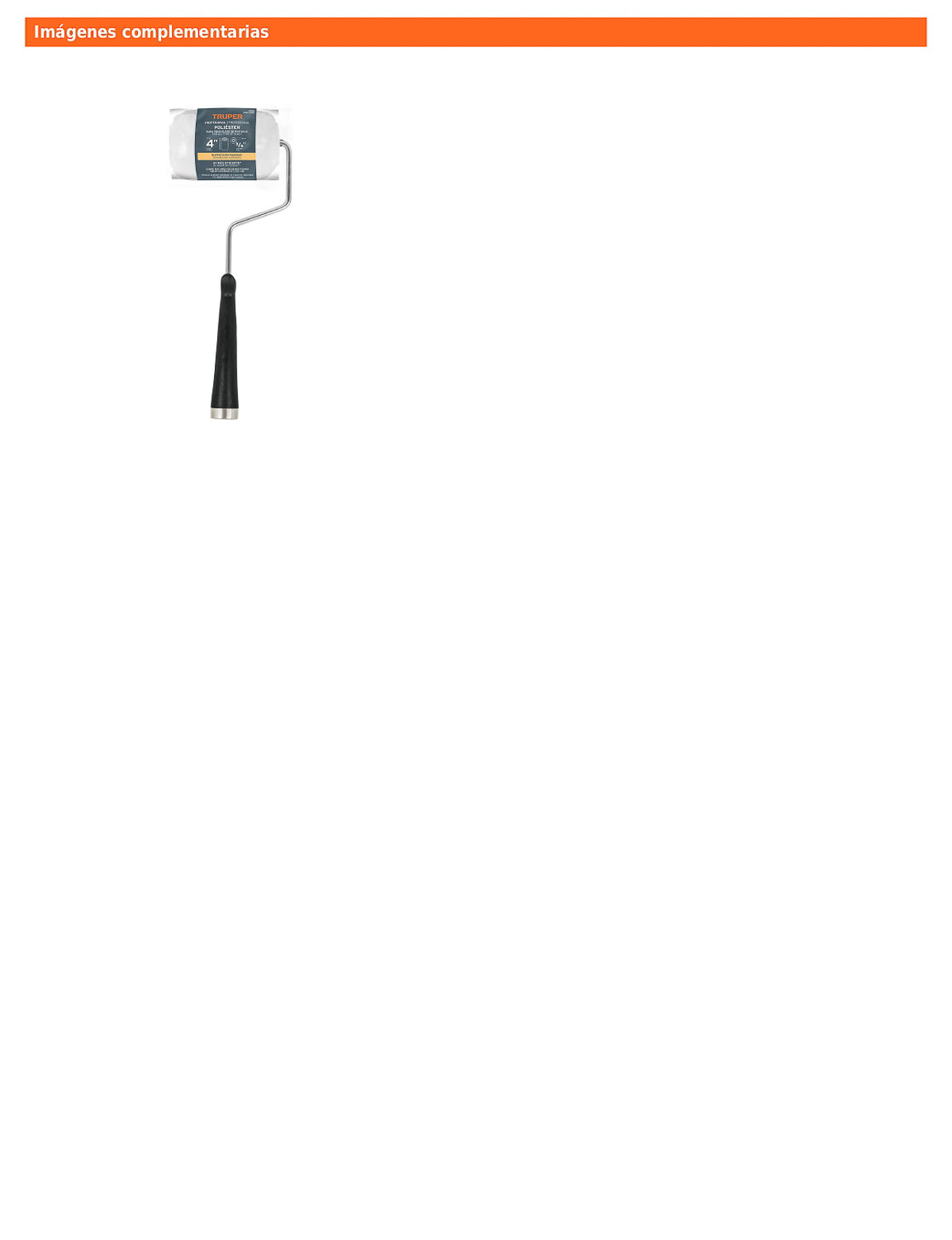 Mini rodillo para pintar de 4 pulgadas por 3/4 de poliéster