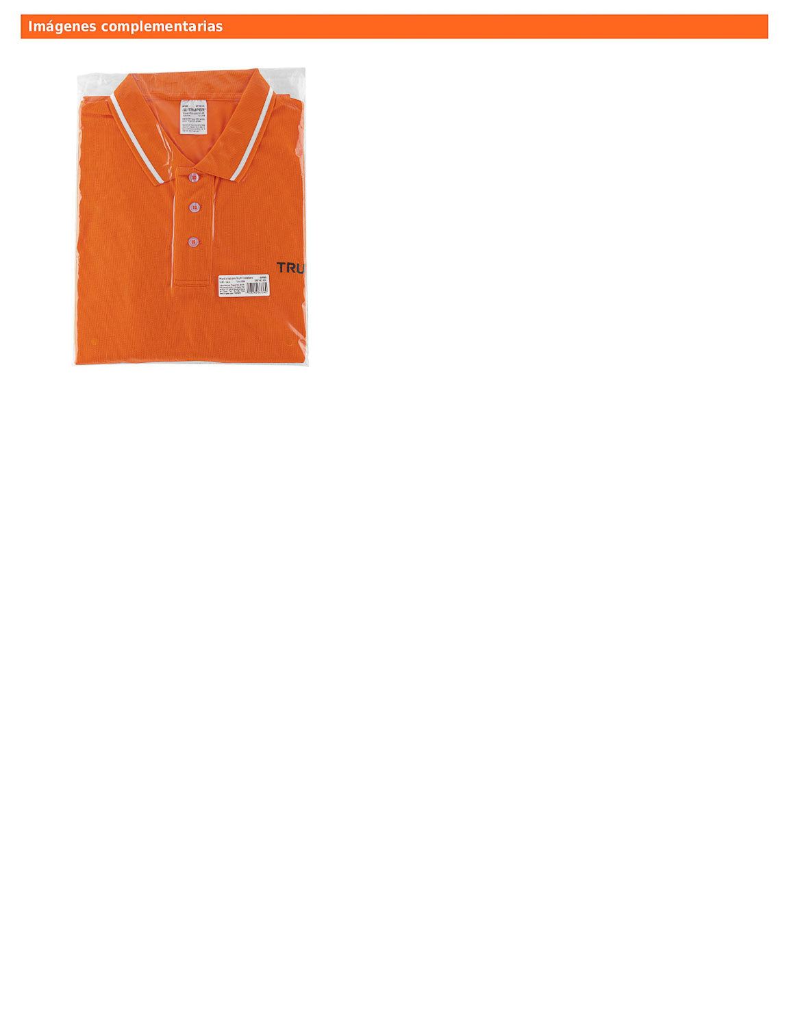 Playera polo performance para hombre naranja talla extra extra grande