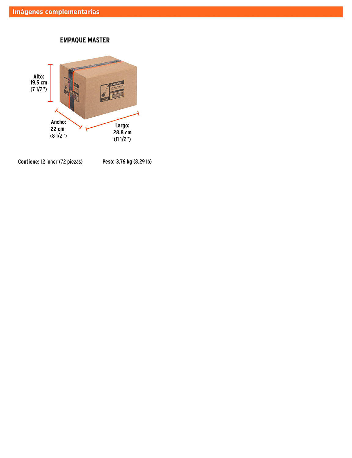 Brocha profesional de 2 pulgadas con mango de plástico