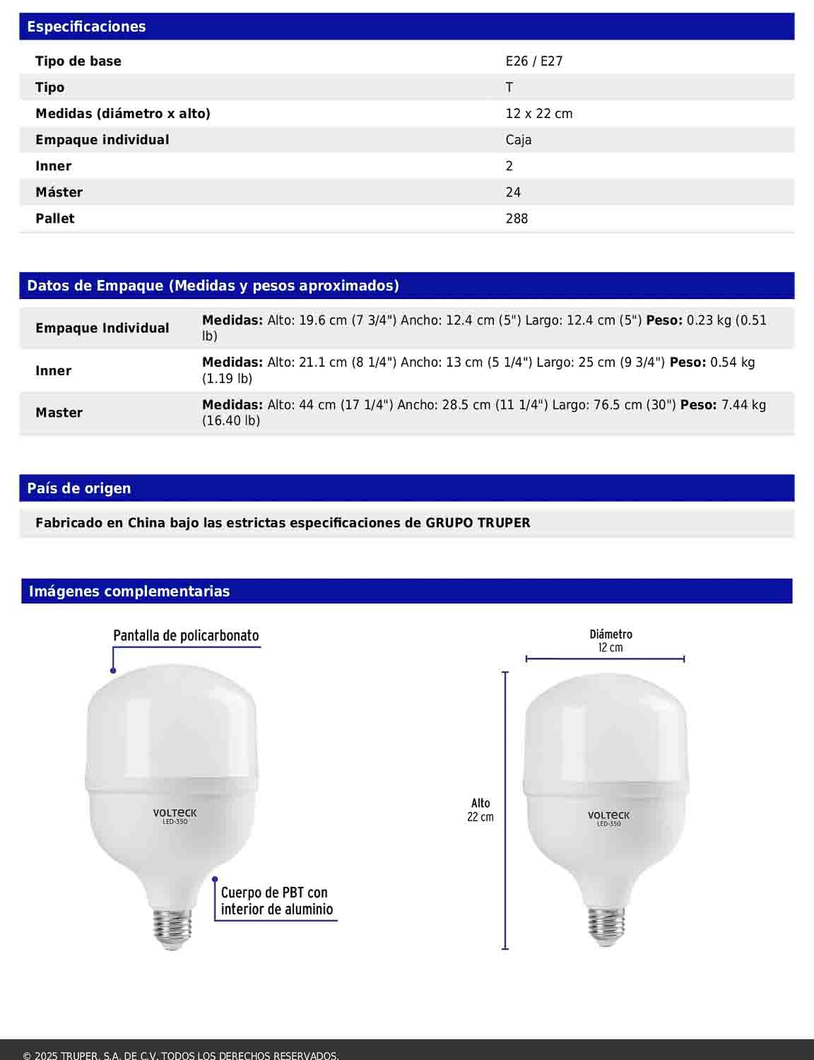 Foco LED de alta potencia de 40W con luz fría