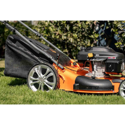 Podadora a gasolina de 6 HP con corte de 22 pulgadas