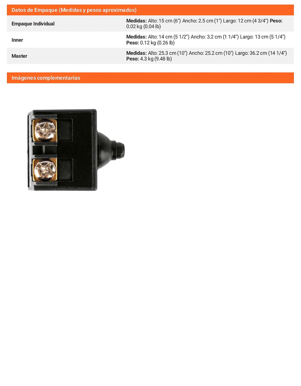 Interruptor de repuesto para esmeriladoras compatible con modelos ESMA-4580N ESMA-4-1/2A9 ESMA-4-1/2A12 ESMA-4-1/2P2 y ESMA-4-1/2P5