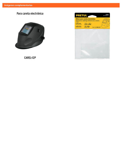 Bolsa con 2 micas para careta CAREL-12P