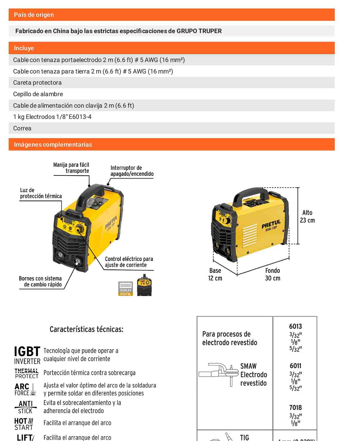 Soldadora inversora 130A 127V Ligera compacta