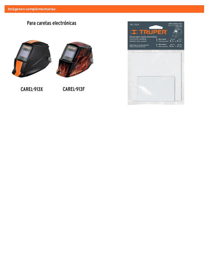 Bolsa con 2 micas para caretas CAREL-913X/CAREL-
