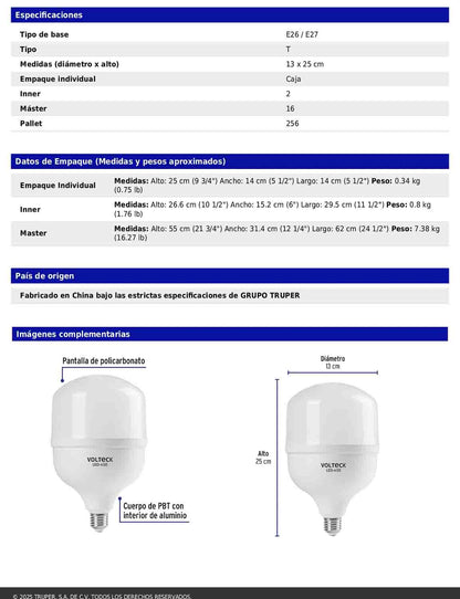 Foco LED de alta potencia de 50W con luz fría