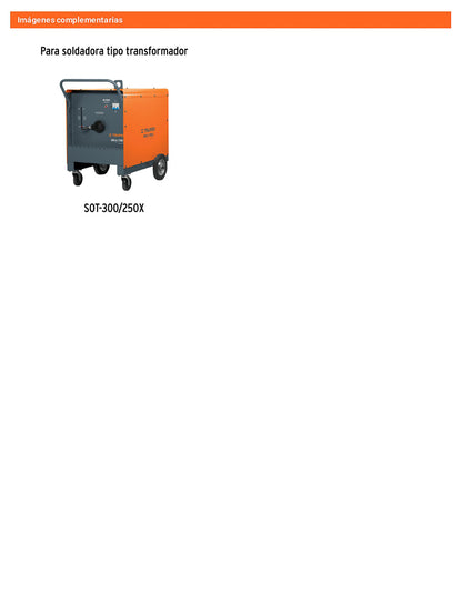 Cables con pinza a tierra para SOT-300/250X