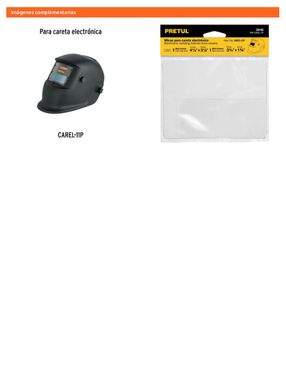 Bolsa con 2 micas para careta CAREL-11P
