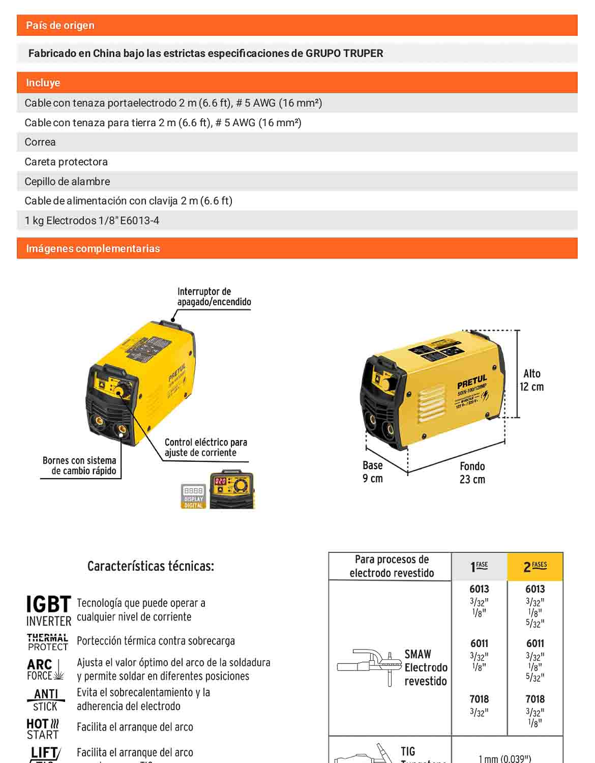 Mini soldadora inversora 130A bi-voltaje 127/220V Ligera