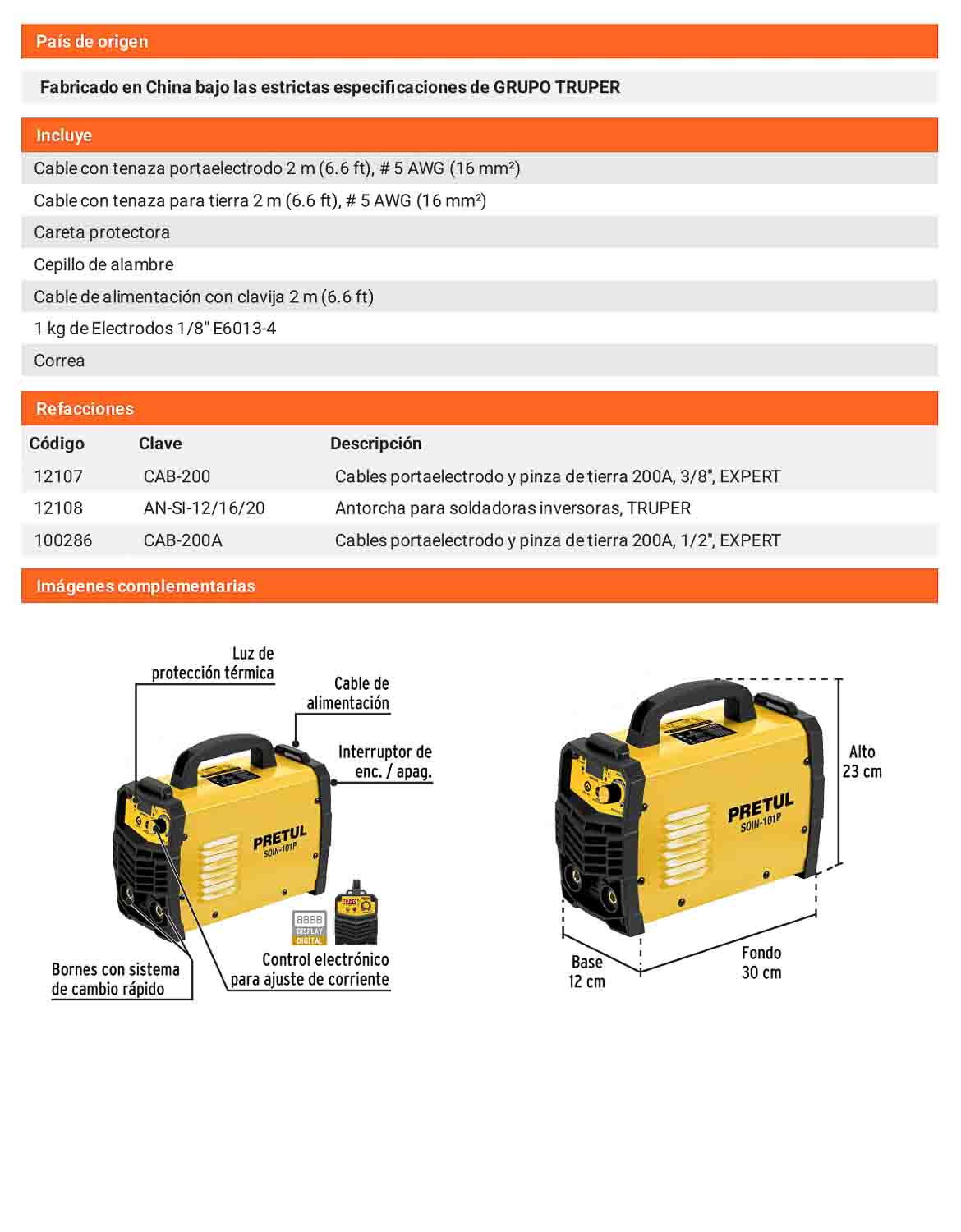 Soldadora inversora 100A 127V Ligera compacta