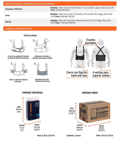 Faja lumbar talla G
