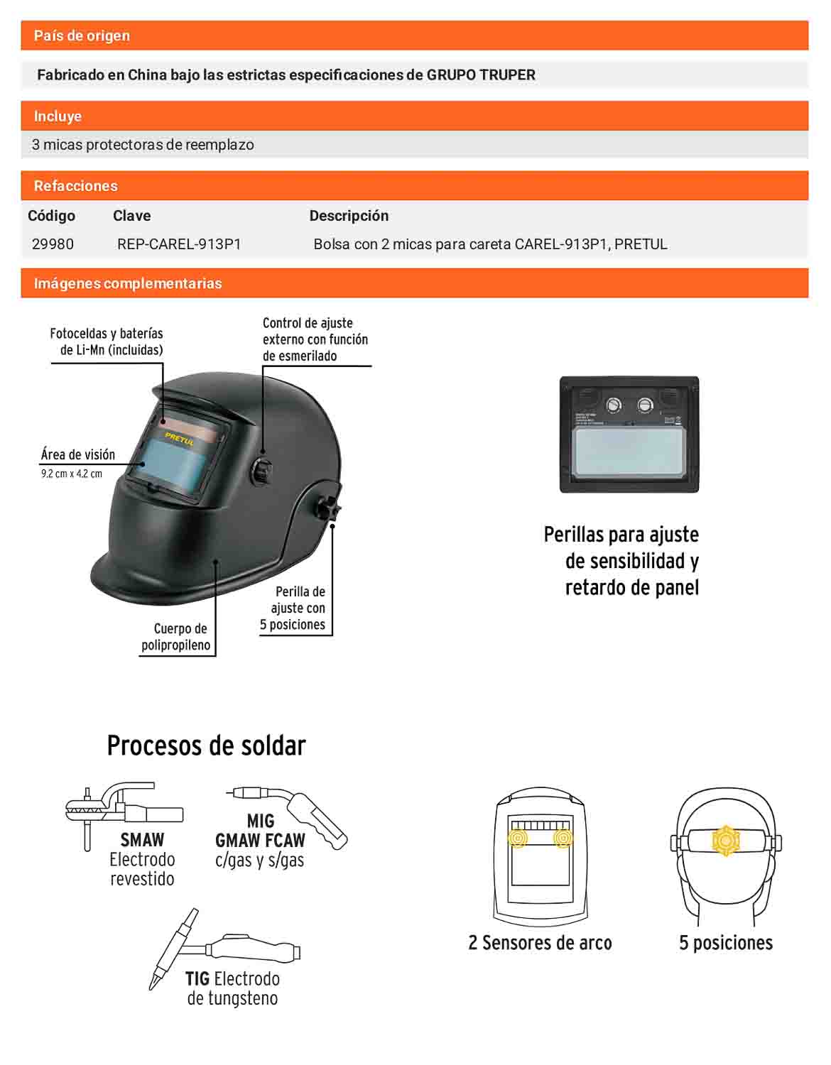 Careta electrónica para soldar 9-13 semiprofesional Semiprofesional