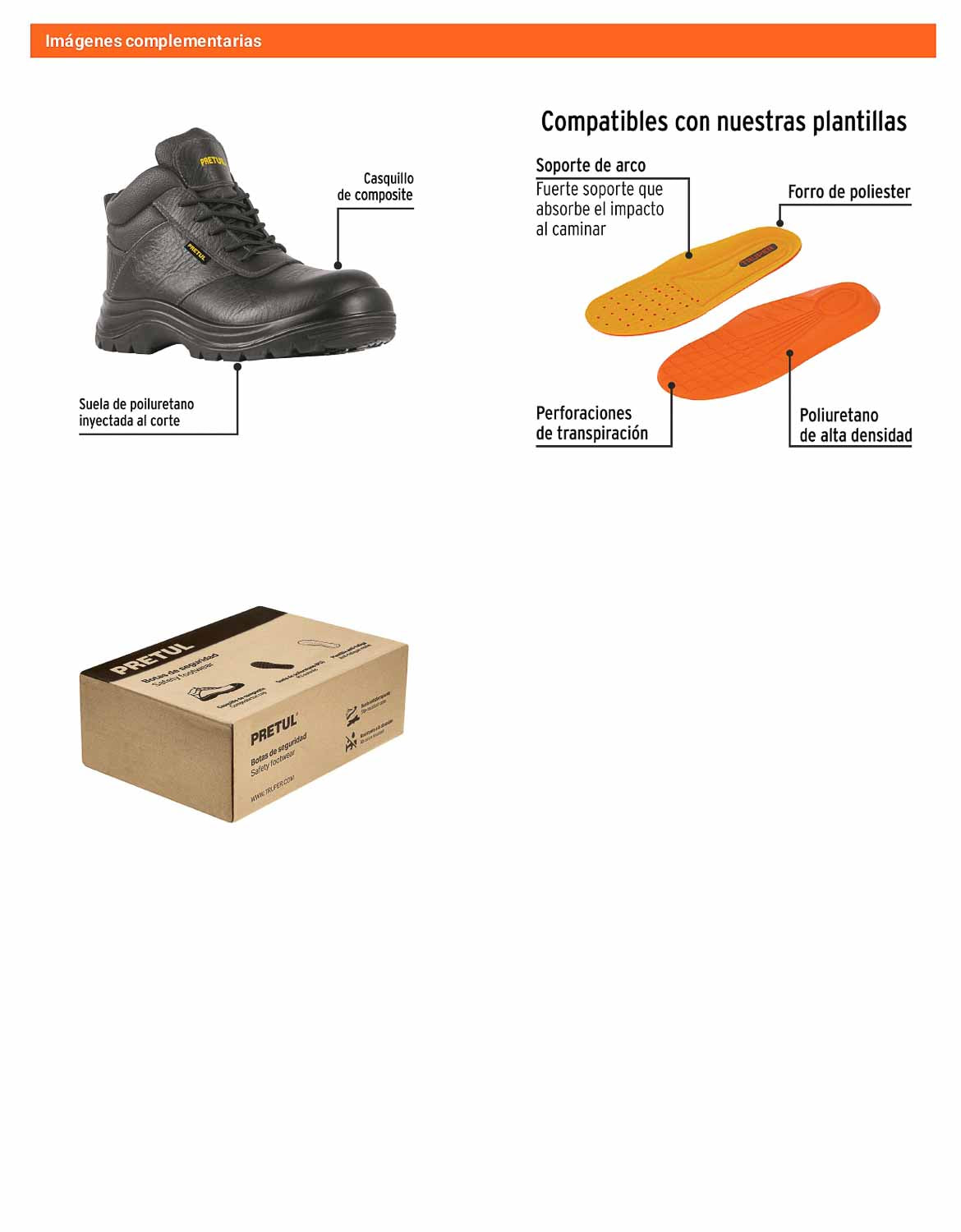 Bota de seguridad negra 24 casquillo