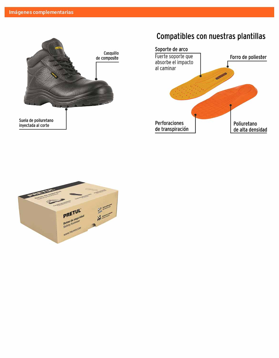 Bota de seguridad negra 29 casquillo