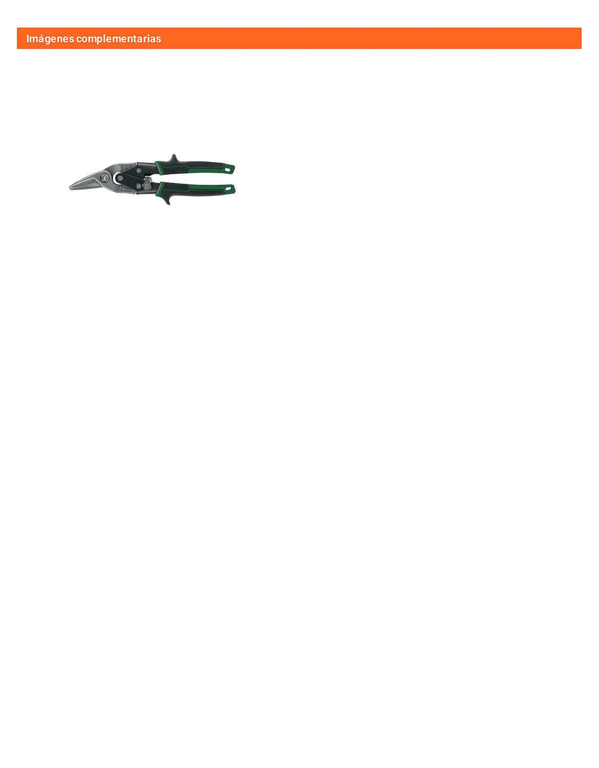 Tijera de aviación corte derecho 10