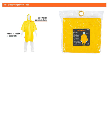 Poncho o capamanga de PVC