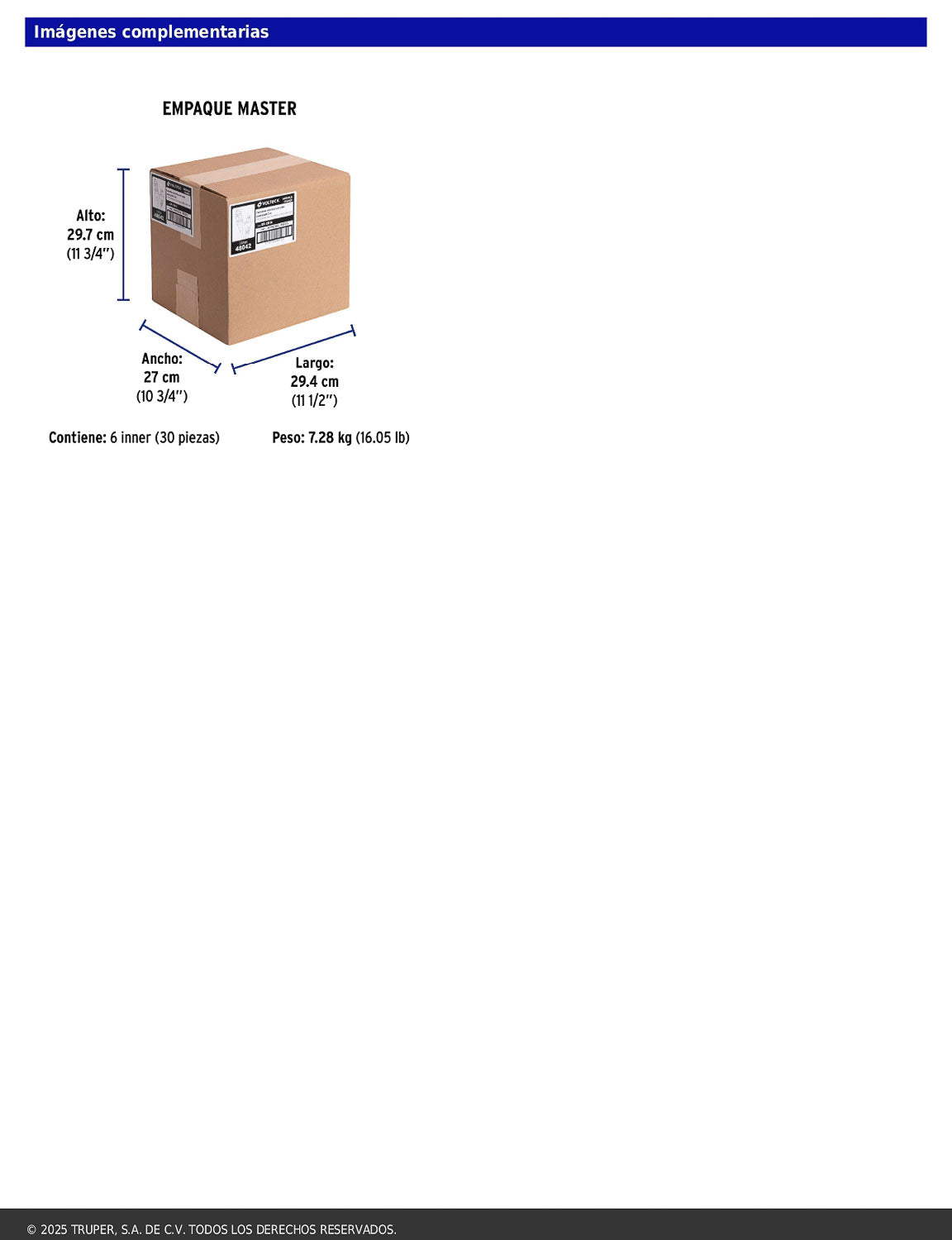 Extensión eléctrica de uso rudo de 2 m con calibre 2x16 AWG