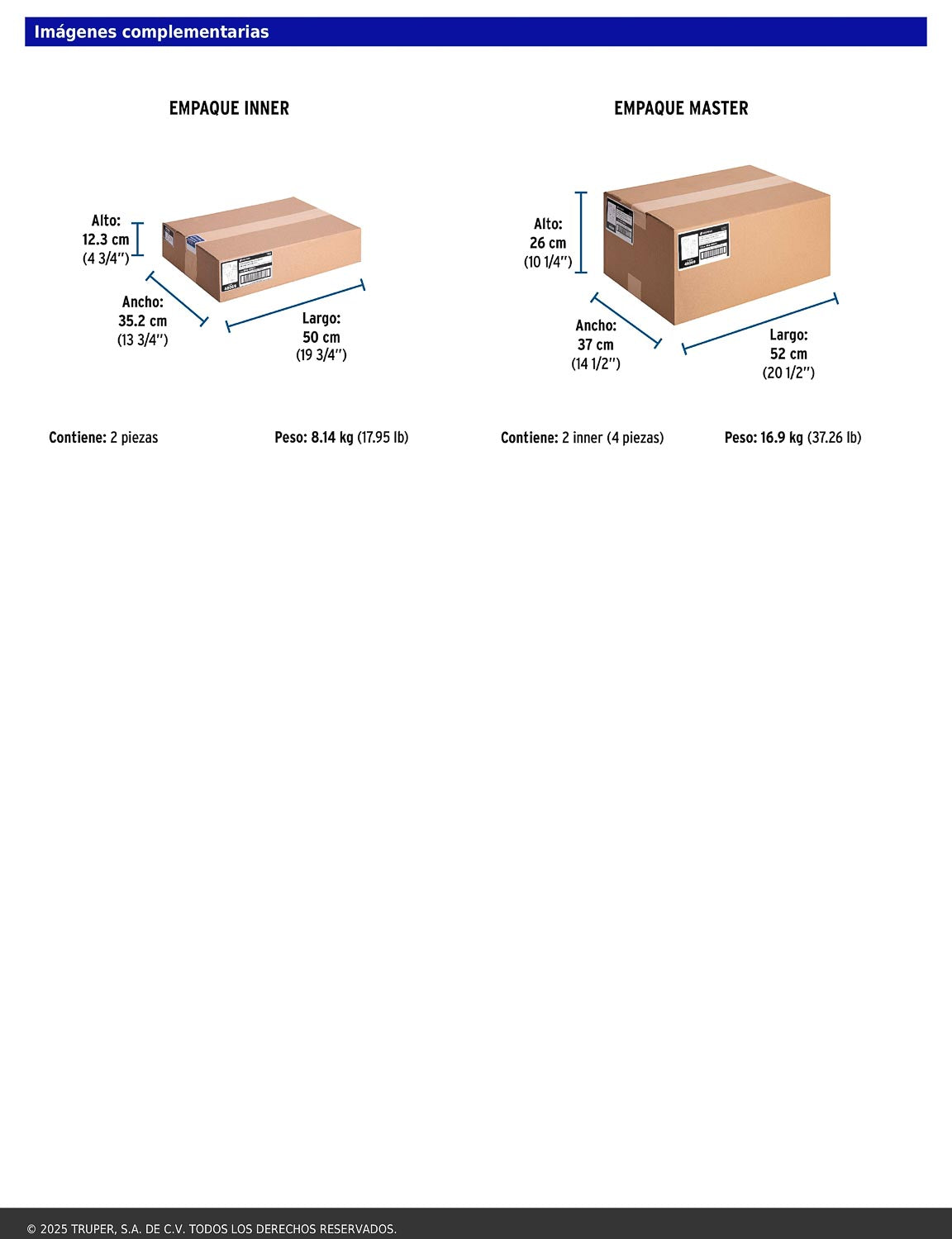 Extensión reforzada aterrizada 30 m 3x14 AWG