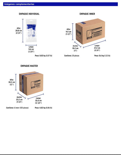 Bolsa con 100 cinchos plásticos 18 lb 100 x 2.5 mm natural