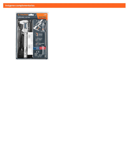 Calibrador vernier digital 6 acero inox std