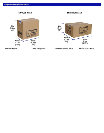 Regleta multicontacto de 8 entradas calibre 14 AWG para uso rudo