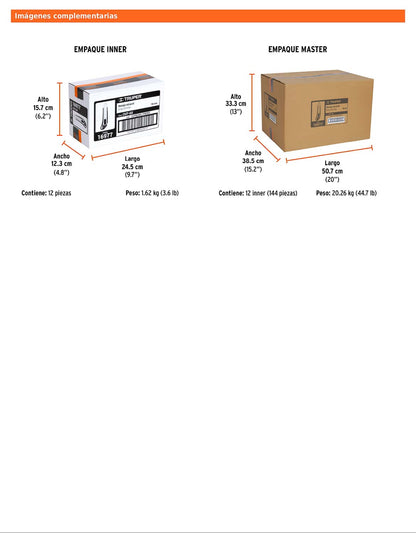 Cutter profesional de 18 mm con alma metálica y grip