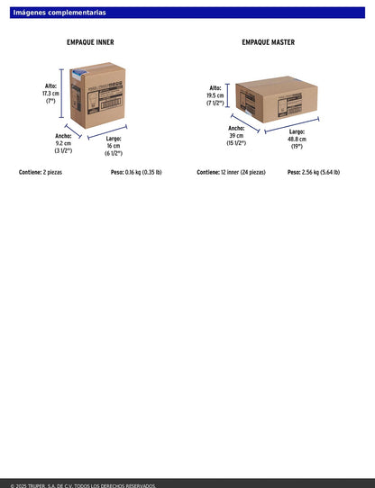 Foco LED 8W A19 6500K con 3 niveles de luminosidad