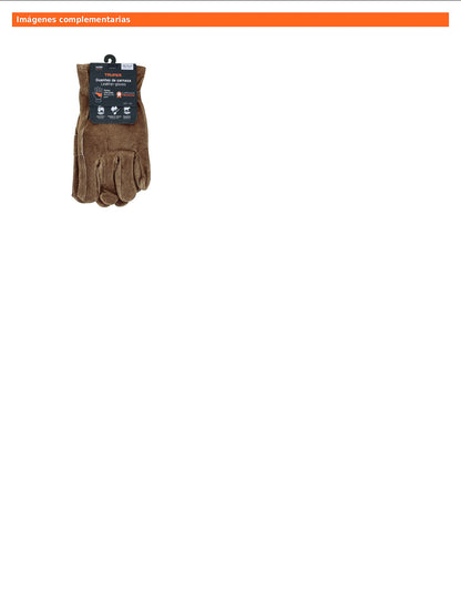 Guantes de carnaza para electricista TRUPER (GU-715)