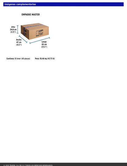 Luminario LED plafón de 18 W con luz de día redondo