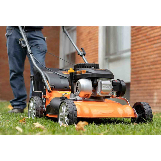 Podadora a gasolina de 4 HP con corte de 18"