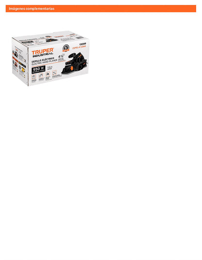 Cepillo eléctrico 4-1/2 950W INDUSTRIAL