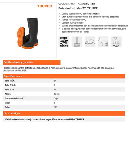 Botas industriales 27