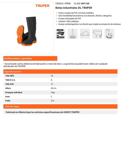 Botas industriales 26