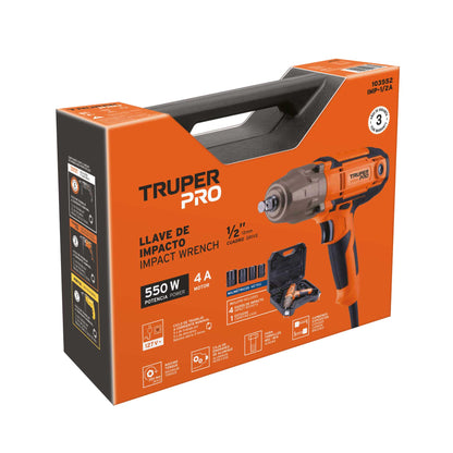 Llave de impacto 1/2" 550W, 258 lb/ft, TRUPER PRO · vista 4