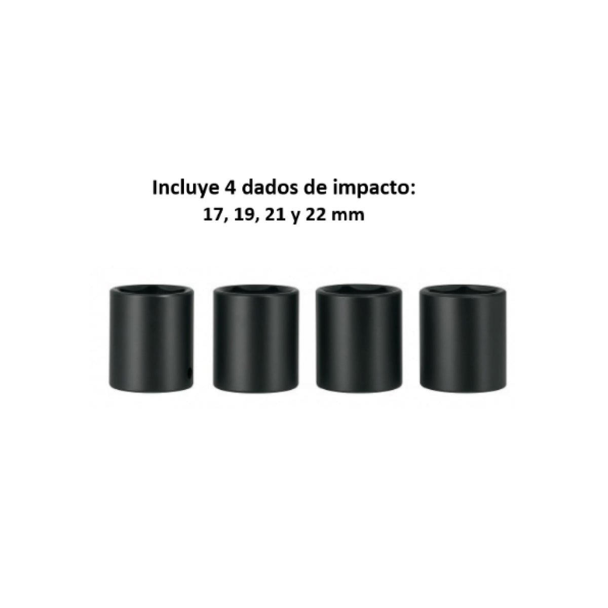Llave de impacto 1/2" 550W, 258 lb/ft, TRUPER PRO · vista 3