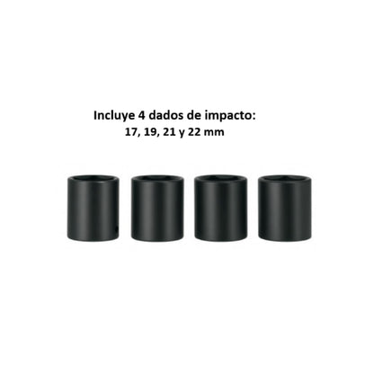 Llave de impacto 1/2" 550W, 258 lb/ft, TRUPER PRO · vista 3