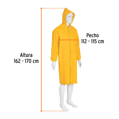 Gabardina impermeable doble capa talla CH