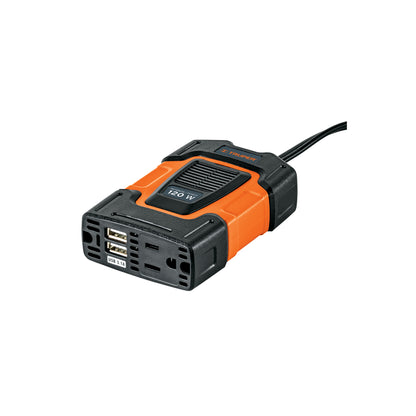 Inversor de corriente de 120 W con puertos USB