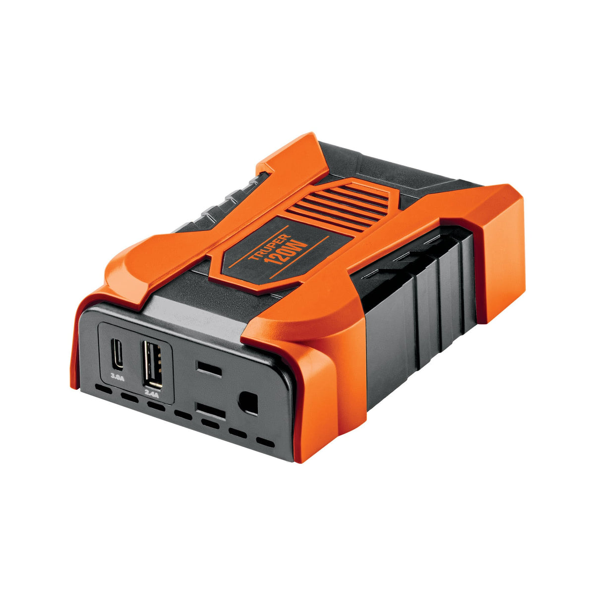 Inversor de corriente de 120 W con puertos USB A y C