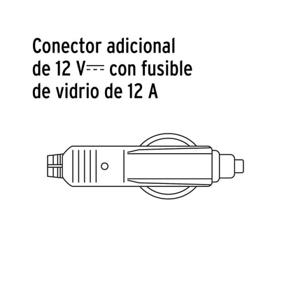 Inversor de corriente 120 W tipo vaso, 2 puertos USB
