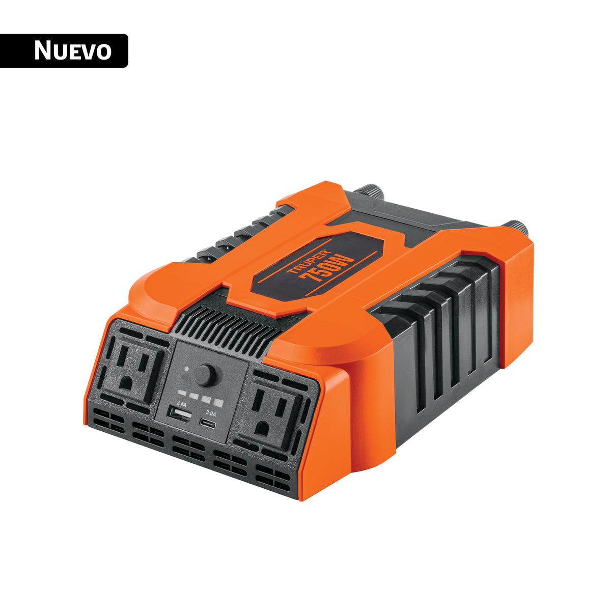 Inversor de corriente de 750 W con puertos USB A y C