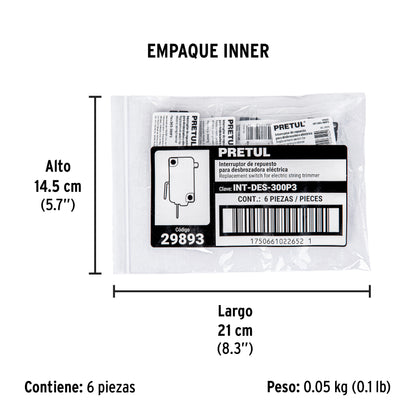 Interruptor de repuesto para DES-300P3 · vista 4
