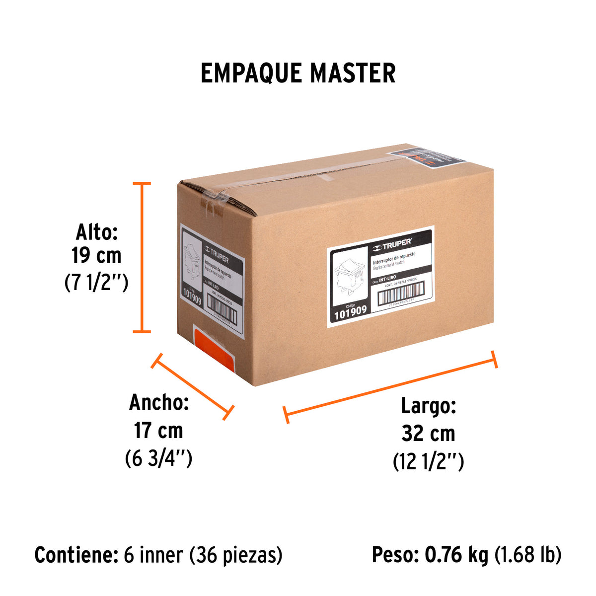Interruptor para LIRO-5N y LIRO-5A - SKU 101909