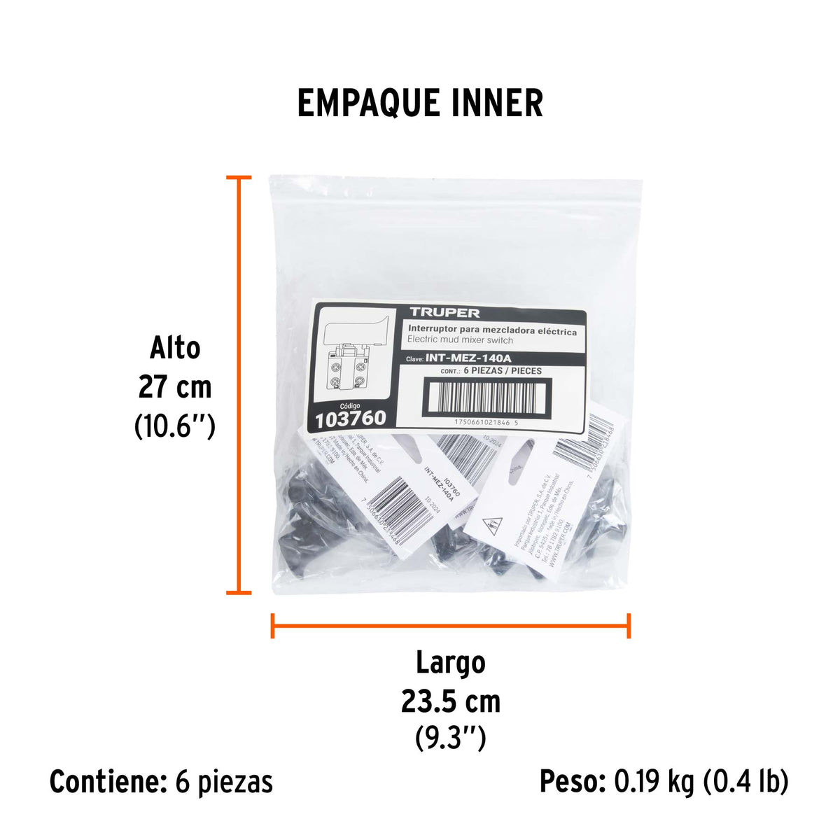 Interruptor de repuesto para MEZ-140A · vista 4