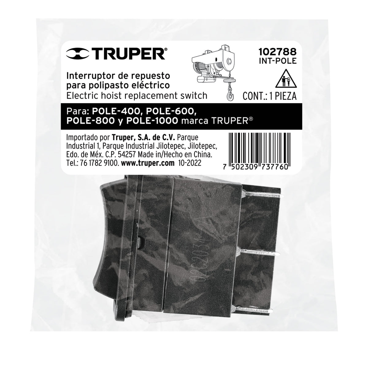 Interruptor para polipastos electricos - SKU 102788