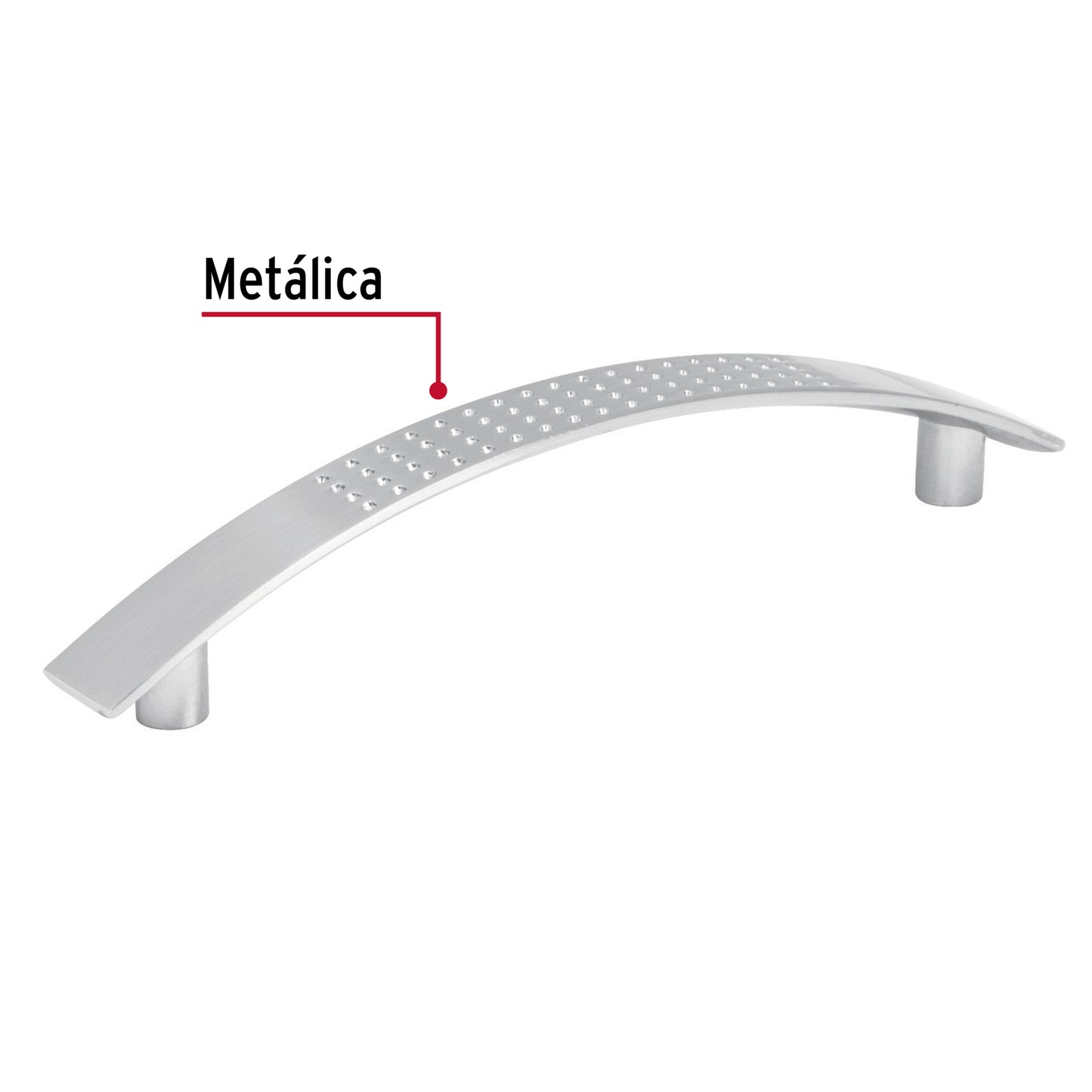 Jaladera 96mm línea Contempo níquel
