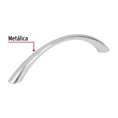 Jaladera 96mm línea Arco níquel