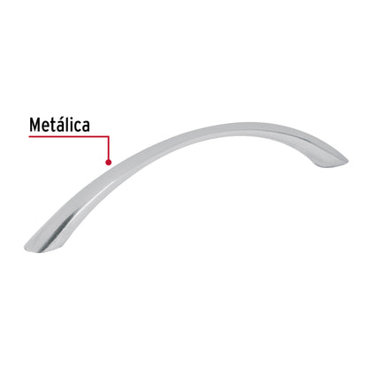 Jaladera 128mm línea Arco níquel
